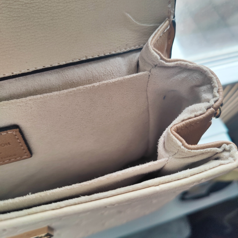 Louis Vuitton Beige Monogram Satchel - Picture 11 of 12